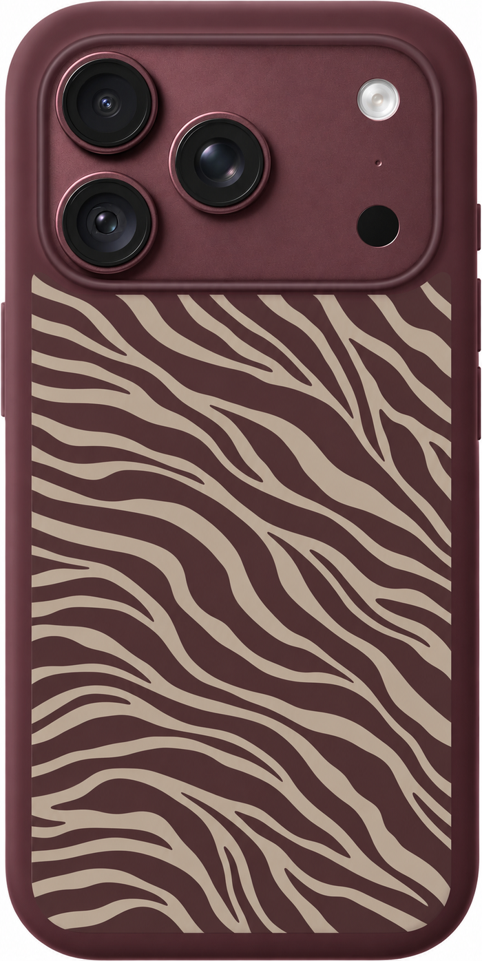 Cocoa Zebra iPhone Case