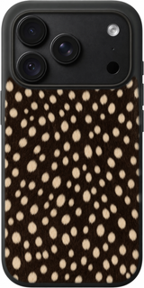 Fawn After Dark iPhone case design preview in Black. Model-specific fit and camera openings vary.