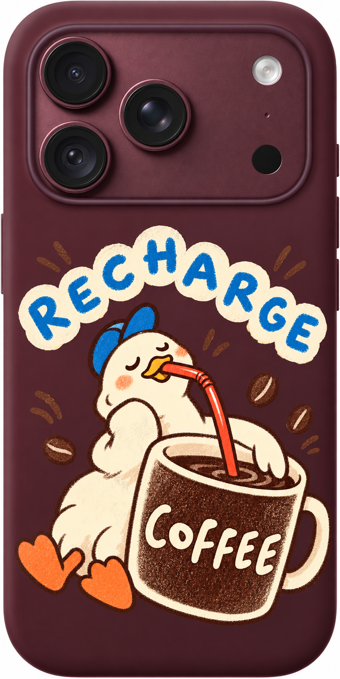 Coffee Recharge iPhone Case