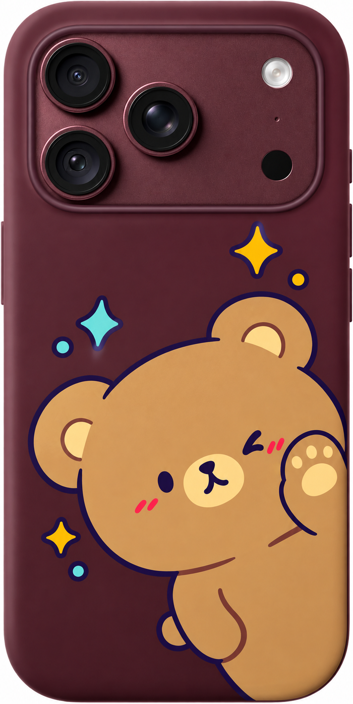 Mocha Peekaboo iPhone Case