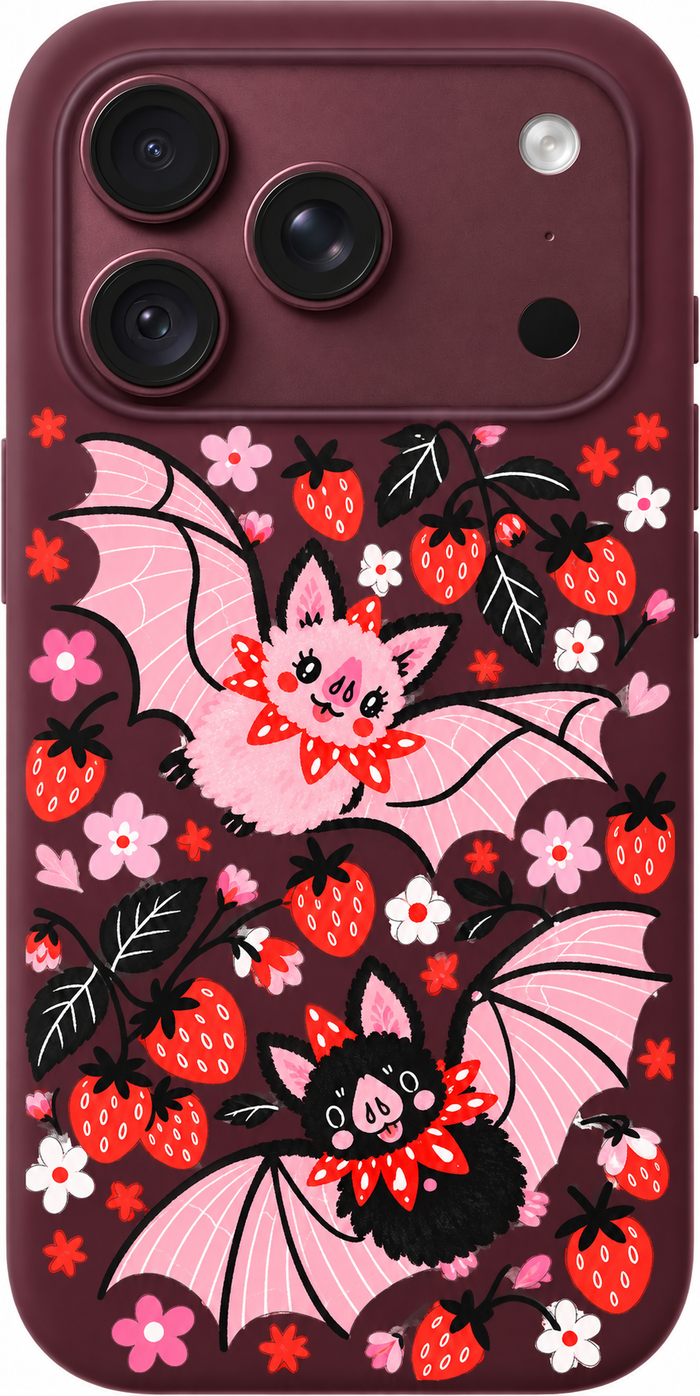 Strawberry Bat Ballet iPhone Case