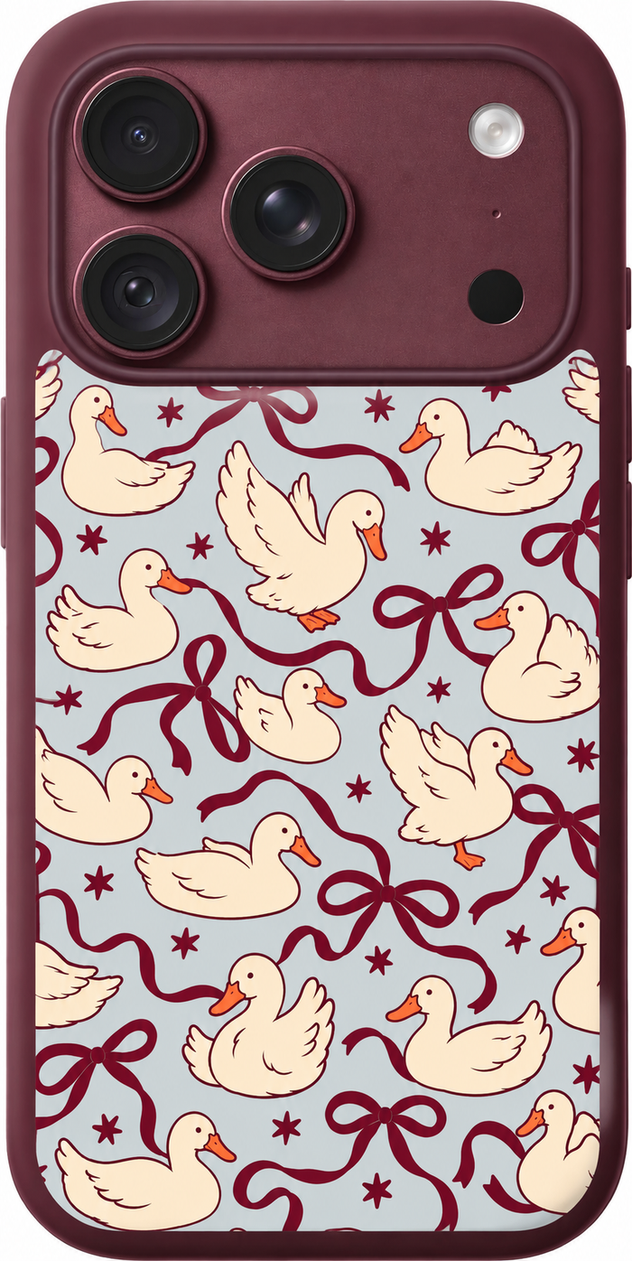 Duck Ribbon Waltz iPhone Case