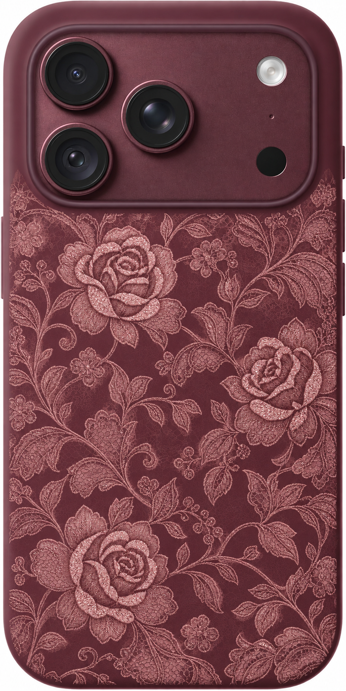 Rose Sheer Lace iPhone Case