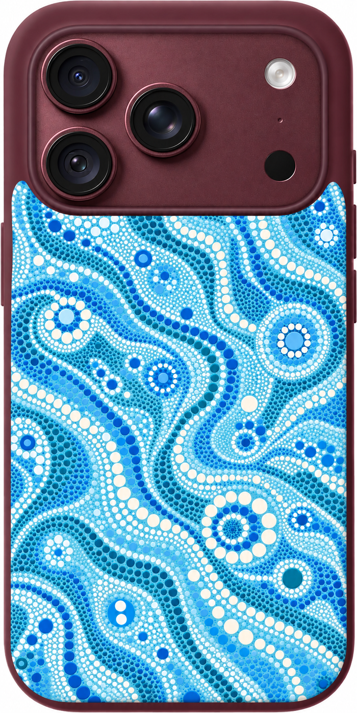 Water Ripple Mosaic iPhone Case