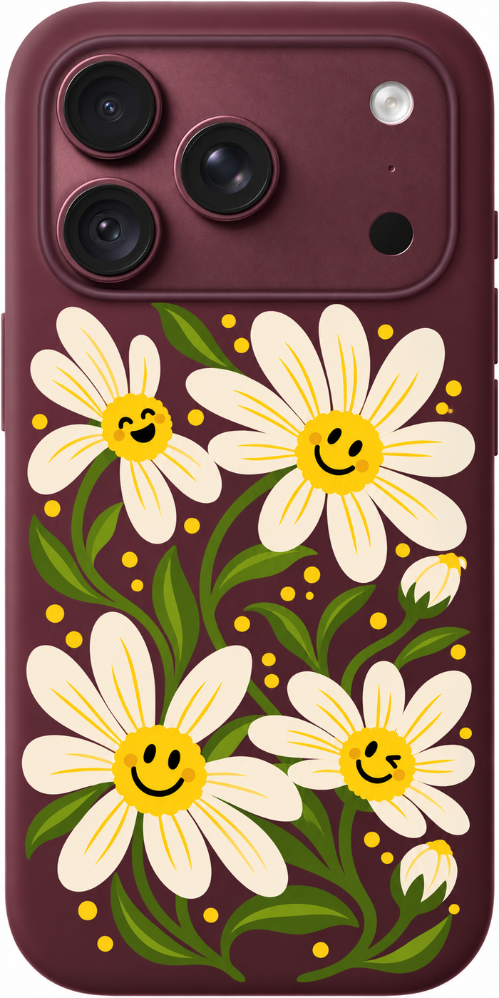 Nineties Daisy Smile iPhone Case