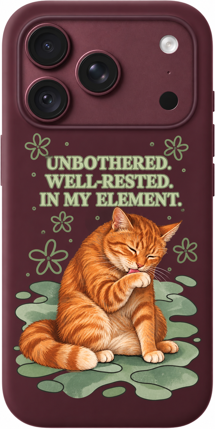 Unbothered Cat Club iPhone Case