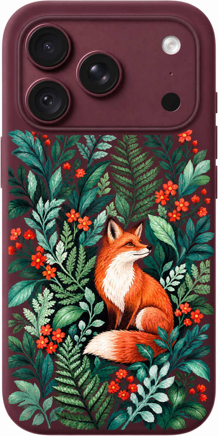 Woodland Fox Stroll iPhone Case
