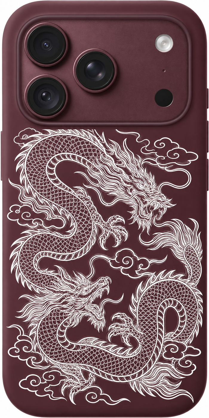 Dragon Cloud Lines iPhone Case