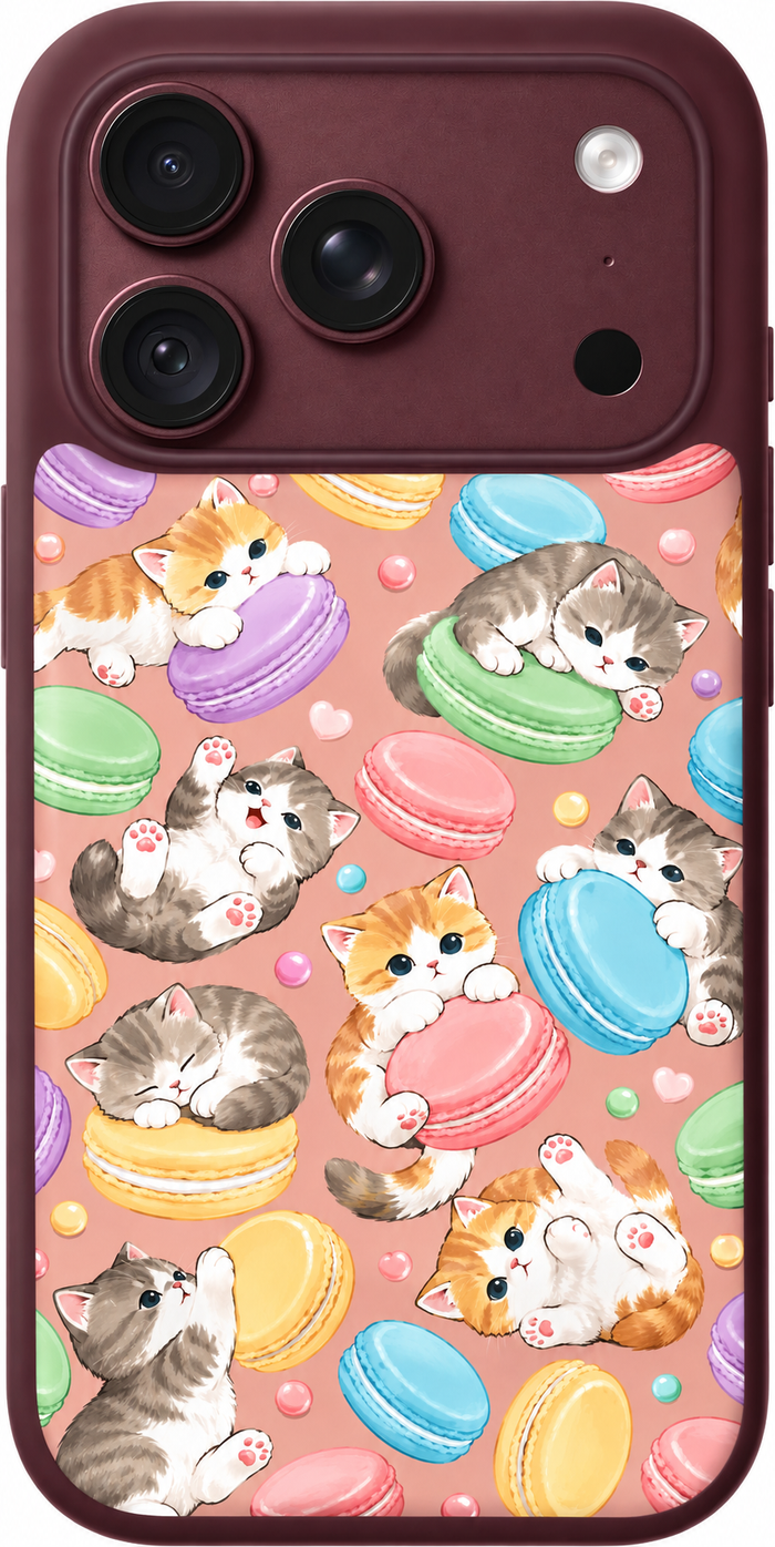 Macaron Cat Cafe iPhone Case