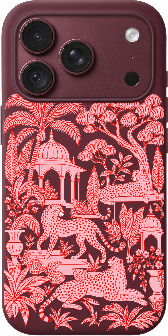 Pink Cheetah Conservatory iPhone Case