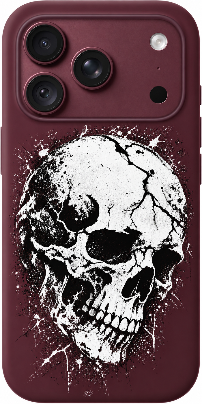 Distressed Skull Echo iPhone Case