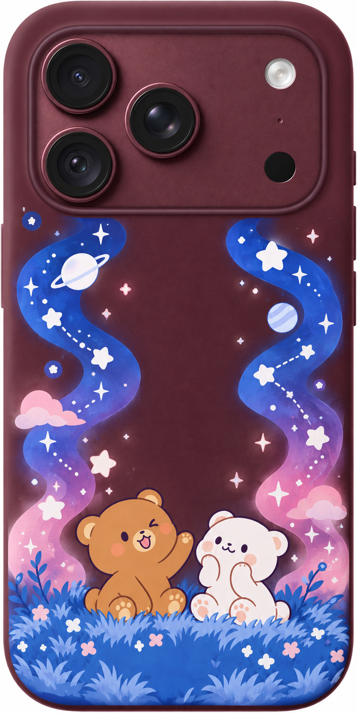 Stargazing Cub Duo iPhone Case