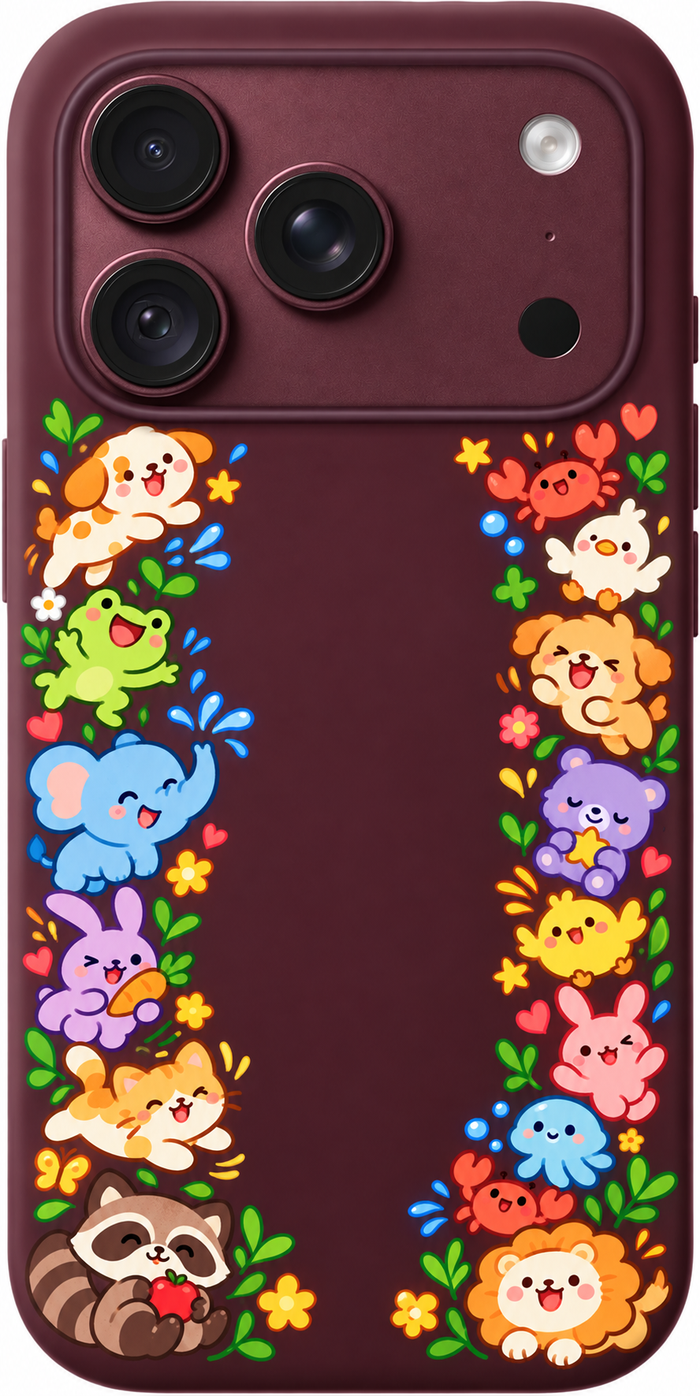 Tiny Animal Reunion iPhone Case