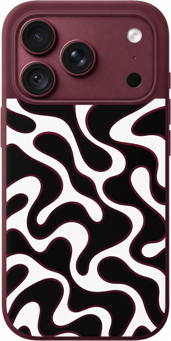 Monochrome Meander iPhone Case