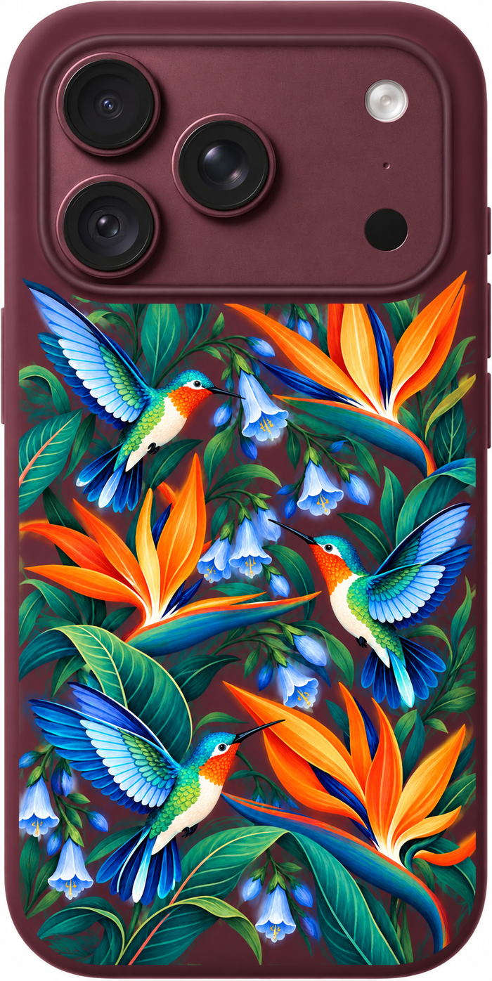 Hummingbird Tropics iPhone Case