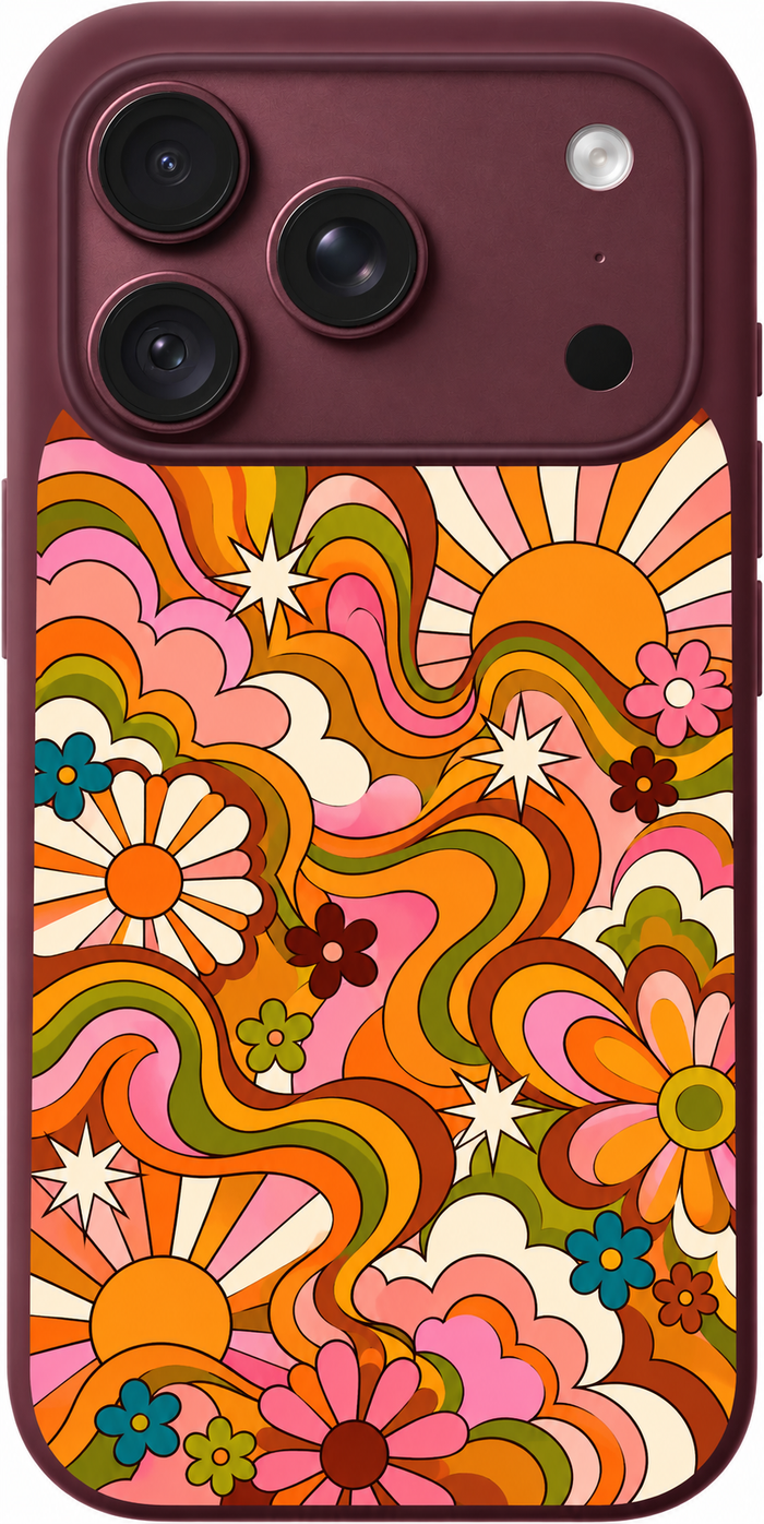 Seventies Sunwave iPhone Case