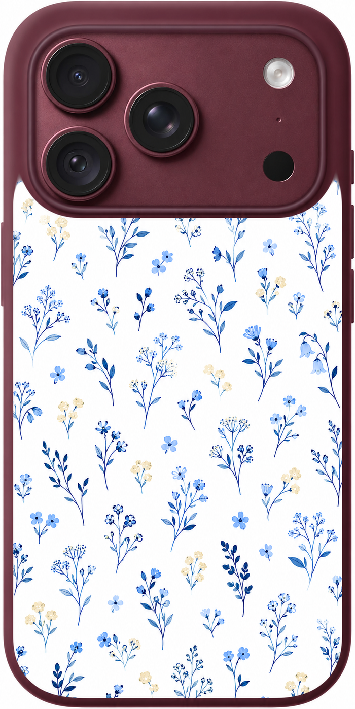 Blue Sprig Meadow iPhone Case
