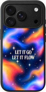Let It Drift iPhone case design preview in Black. Model-specific fit and camera openings vary.