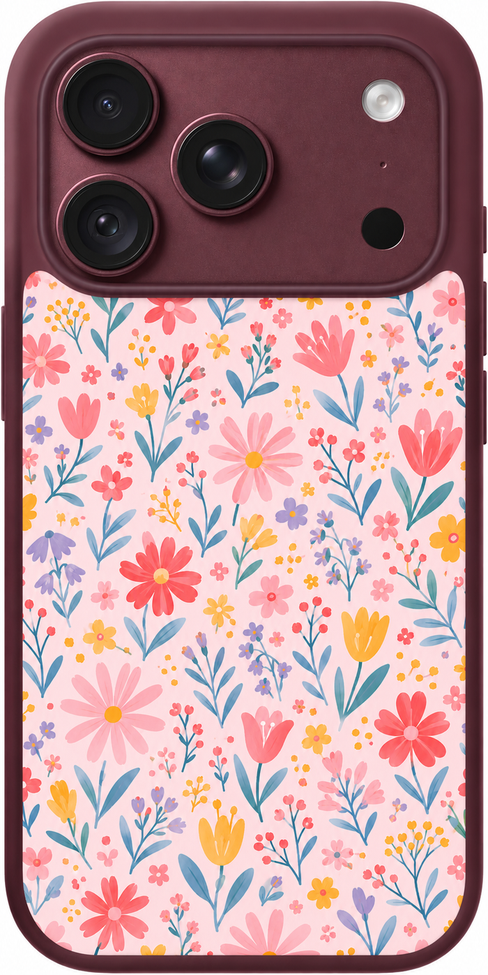 Blush Meadow Confetti iPhone Case