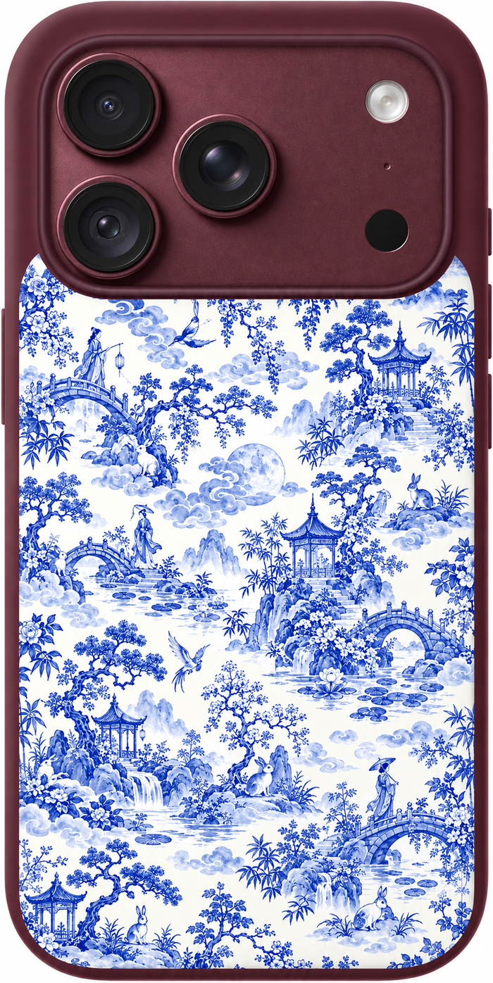 Blue Moon Toile iPhone Case
