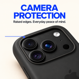 Marblefy feature: camera. Illustrative black case reference.