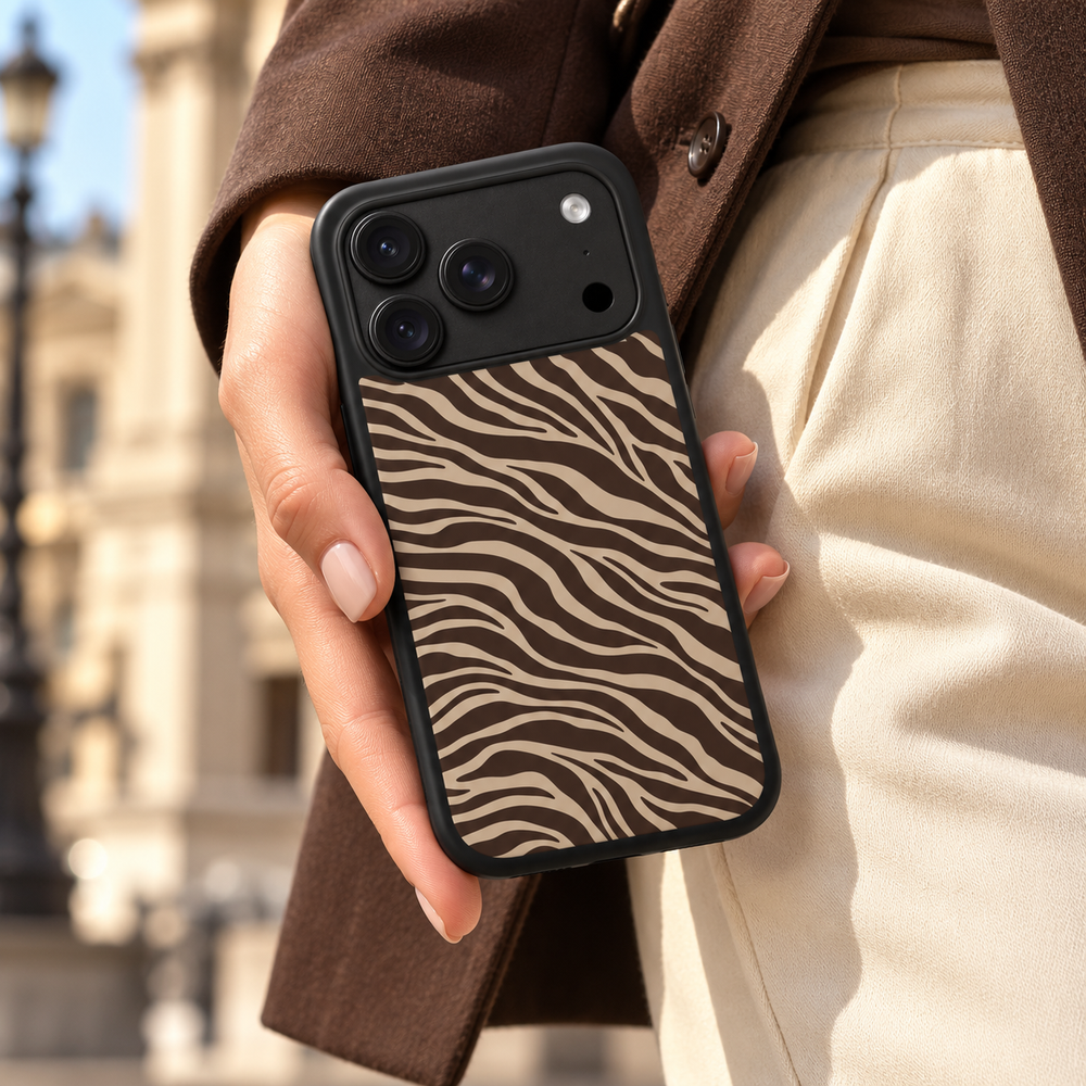 lifestyle zebra city — Marblefy illustrative product imagery.